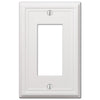 Chelsea White Steel - 1 Rocker Wallplate - Wallplate Warehouse 149RW 070686582855 1 Rocker