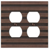 Chemal Aged Bronze Cast - 2 Duplex Wallplate - Wallplate Warehouse 51DDDB 070686579275 2 Duplex