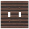 Chemal Aged Bronze Cast - 2 Toggle Wallplate - Wallplate Warehouse 51TTDB 070686579244 2 Toggle