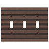 Chemal Aged Bronze Cast - 3 Toggle Wallplate - Wallplate Warehouse 51TTTDB 070686579299 3 Toggle