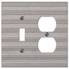 Chemal Frost Nickel Cast - 1 Toggle / 1 Duplex Wallplate - Wallplate Warehouse 51TDFN 070686579145 1 Toggle / 1 Duplex