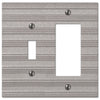 Chemal Frost Nickel Cast - 1 Toggle / 1 Rocker Wallplate - Wallplate Warehouse 51TRFN 070686579152 1 Toggle / 1 Rocker