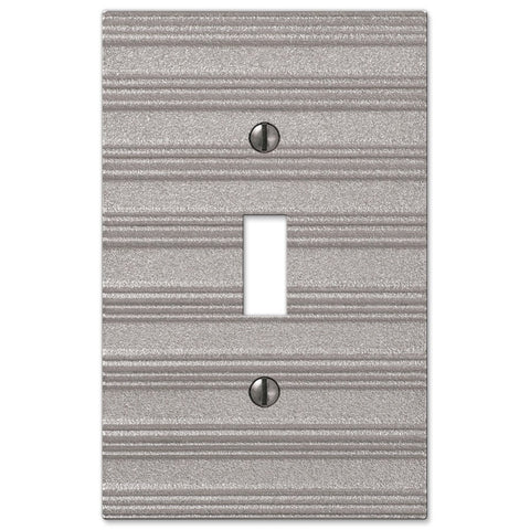 Chemal Frost Nickel Cast - 1 Toggle Wallplate - Wallplate Warehouse 51TFN 070686579084 1 Toggle