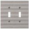 Chemal Frost Nickel Cast - 2 Toggle Wallplate - Wallplate Warehouse 51TTFN 070686579114 2 Toggle