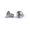 Chrome 1/4 Inch Wallplate Screws - 10 Pack - Wallplate Warehouse PSSCH 070686582398 Screws