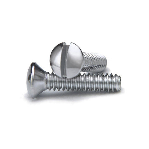 Chrome 3/4 Inch Wallplate Screws - 10 Pack - Wallplate Warehouse PSCH 070686557037 Screws