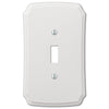 Classic White Plastic - 1 Toggle Wallplate - Wallplate Warehouse 37T 070686162392 1 Toggle