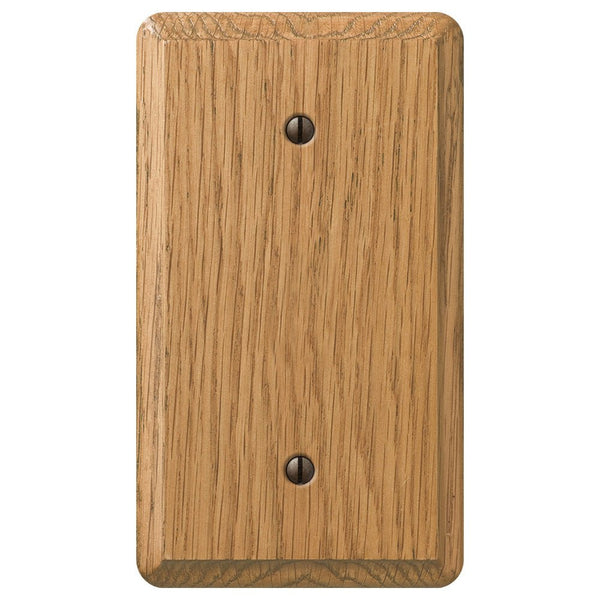 Contemporary Light Oak Wood - 1 Blank Wallplate - Wallplate Warehouse 901BL 070686576915 1 Blank
