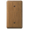 Contemporary Medium Oak Wood - 1 Blank Wallplate - Wallplate Warehouse 901B 070686576786 1 Blank