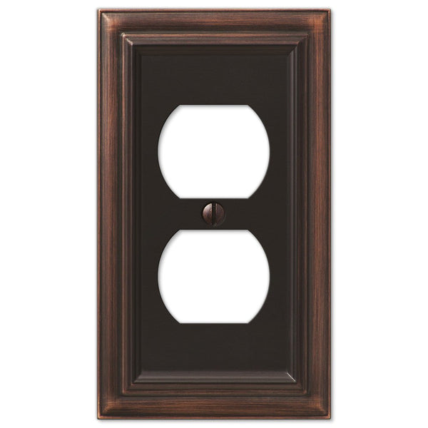 Continental Aged Bronze Cast - 1 Duplex Wallplate - Wallplate Warehouse 94DVB 070686569245 1 Duplex