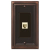 Continental Aged Bronze Cast - 1 Phone Jack Wallplate - Wallplate Warehouse 94PHVB 070686581834 Phone Jacks