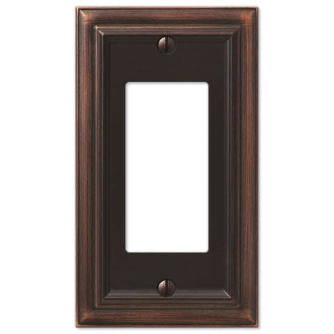 Continental Aged Bronze Cast - 1 Rocker Wallplate - Wallplate Warehouse 94RVB 070686569252 1 Rocker