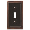 Continental Aged Bronze Cast - 1 Toggle Wallplate - Wallplate Warehouse 94TVB 070686569238 1 Toggle