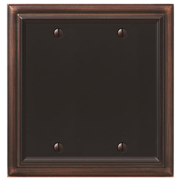 Continental Aged Bronze Cast - 2 Blank Wallplate - Wallplate Warehouse 94BBVB - B 070686020722 2 Blank