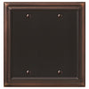 Continental Aged Bronze Cast - 2 Blank Wallplate - Wallplate Warehouse 94BBVB - B 070686020722 2 Blank