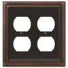 Continental Aged Bronze Cast - 2 Duplex Wallplate - Wallplate Warehouse 94DDVB 070686572818 2 Duplex