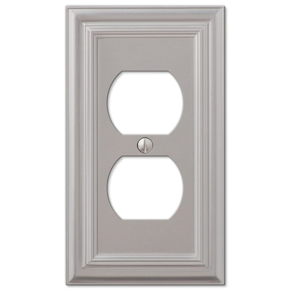 Continental Satin Nickel Cast - 1 Duplex Wallplate - Wallplate Warehouse 94DN 070686556764 1 Duplex