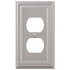 Continental Satin Nickel Cast - 1 Duplex Wallplate - Wallplate Warehouse 94DN 070686556764 1 Duplex