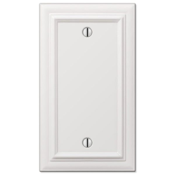 Continental White Cast - 1 Blank Wallplate - Wallplate Warehouse 94BW 070686577455 1 Blank