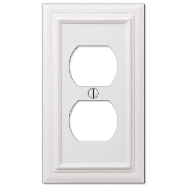 Continental White Cast - 1 Duplex Wallplate - Wallplate Warehouse 94DW 070686577356 1 Duplex