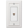 Continental White Cast - 1 Phone Jack Wallplate - Wallplate Warehouse 94PHW 070686581841 Phone Jacks