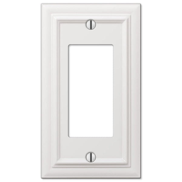 Continental White Cast - 1 Rocker Wallplate - Wallplate Warehouse 94RW 070686577387 1 Rocker