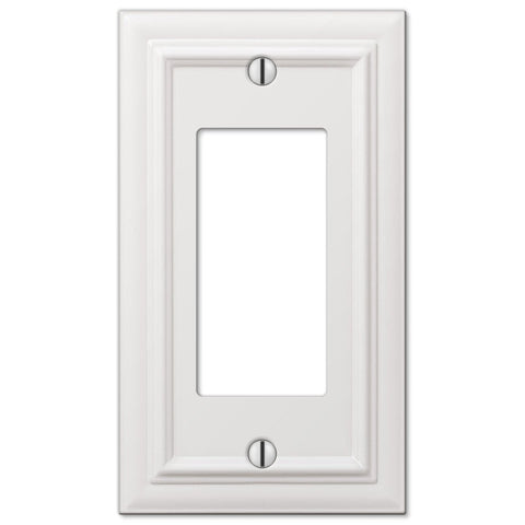 Continental White Cast - 1 Rocker Wallplate - Wallplate Warehouse 94RW 070686577387 1 Rocker