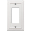 Continental White Cast - 1 Rocker Wallplate - Wallplate Warehouse 94RW 070686577387 1 Rocker