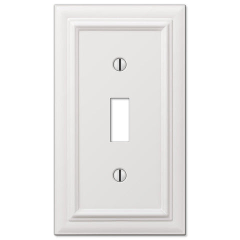 Continental White Cast - 1 Toggle Wallplate - Wallplate Warehouse 94TW 070686577318 1 Toggle