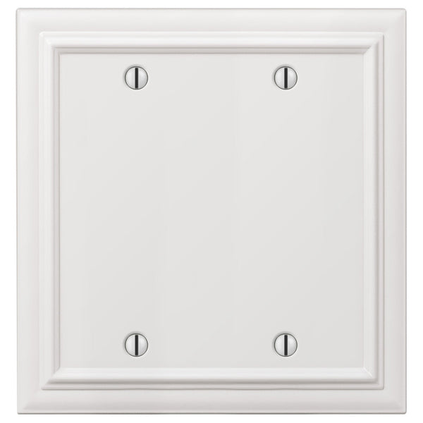 Continental White Cast - 2 Blank Wallplate - Wallplate Warehouse 94BBW - B 070686020760 2 Blank