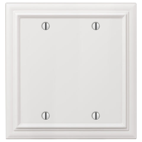 Continental White Cast - 2 Blank Wallplate - Wallplate Warehouse 94BBW - B 070686020760 2 Blank
