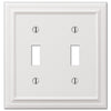 Continental White Cast - 2 Toggle Wallplate - Wallplate Warehouse 94TTW 070686577325 2 Toggle