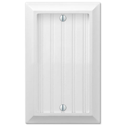Cottage White Composite - 1 Blank Wallplate - Wallplate Warehouse 269BW 070686016282 1 Blank
