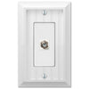 Cottage White Composite - 1 Cable Jack Wallplate - Wallplate Warehouse 269CXW 070686016268 Cable Jacks