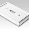 Cottage White Composite - 1 Phone Jack Wallplate - Wallplate Warehouse 269PHW 070686016275 Phone Jacks