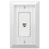 Cottage White Composite - 1 Phone Jack Wallplate - Wallplate Warehouse 269PHW 070686016275 Phone Jacks