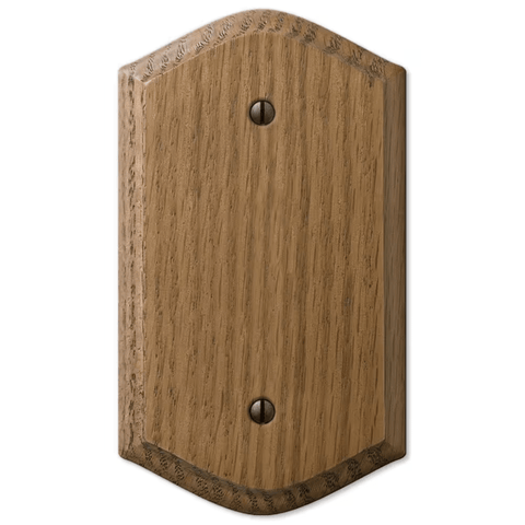 Country Medium Oak Wood - 1 Blank Wallplate - Wallplate Warehouse 701B 070686576786 1 Blank