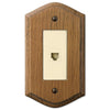 Country Medium Oak Wood - 1 Phone Jack Wallplate - Wallplate Warehouse 701PH 070686581322 Phone Jacks