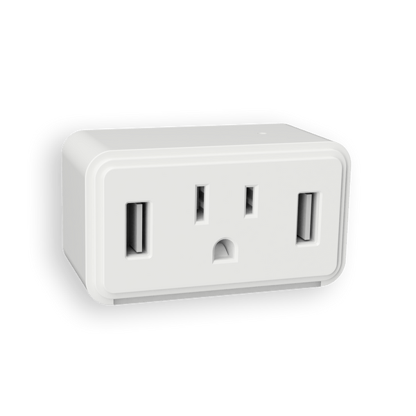 Cube Dual USB/Single Outlet LED Night Light - Wallplate Warehouse NL - CUBE - W 070686771181 Night Lights