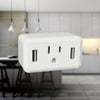 Cube Dual USB/Single Outlet LED Night Light - Wallplate Warehouse NL - CUBE - W 070686771181 Night Lights