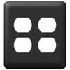 Devon Black Steel - 2 Duplex Wallplate - Wallplate Warehouse 935DDBK 070686576410 2 Duplex