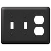 Devon Black Steel - 2 Toggle / 1 Duplex Wallplate - Wallplate Warehouse 935TTDBK 070686576434 2 Toggle / 1 Duplex