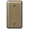 Devon Brushed Brass Steel - 1 Blank Wallplate - Wallplate Warehouse 154B 070686577110 1 Blank