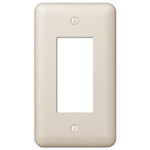 Devon Light Almond Steel - 1 Rocker Wallplate - Wallplate Warehouse 935RAL 070686401804 1 Rocker