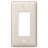 Devon Light Almond Steel - 1 Rocker Wallplate - Wallplate Warehouse 935RAL 070686401804 1 Rocker