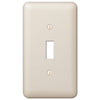 Devon Light Almond Steel - 1 Toggle Wallplate - Wallplate Warehouse 935TAL 070686400753 1 Toggle