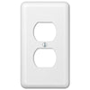 Devon White Steel - 1 Duplex Wallplate - Wallplate Warehouse 935DW 070686400852 1 Duplex