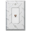 Diamond Plate Aluminum - 1 Phone Jack Wallplate - Wallplate Warehouse 955PH 070686581865 Phone Jacks