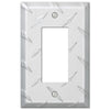 Diamond Plate Aluminum - 1 Rocker Wallplate - Wallplate Warehouse 955R 070686555118 1 Rocker