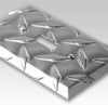 Diamond Plate Aluminum - 2 Toggle Wallplate - Wallplate Warehouse 955TT 070686555125 2 Toggle